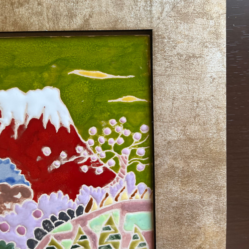 壁飾り 「赤富士」 その他アート 工房R.COSMOあーる.こすも 通販
