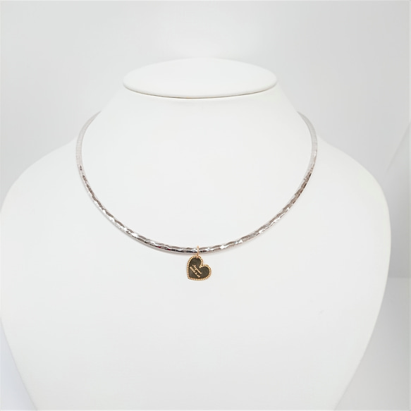 名前　記念日　を刻む　特別な　K18　ペンダントヘッド　サークル　ハート　約10ミリ　保証書付 11枚目の画像