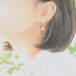 名前　記念日　を刻む　特別な　K18　ペンダントヘッド　サークル　ハート　約10ミリ　保証書付 2枚目の画像