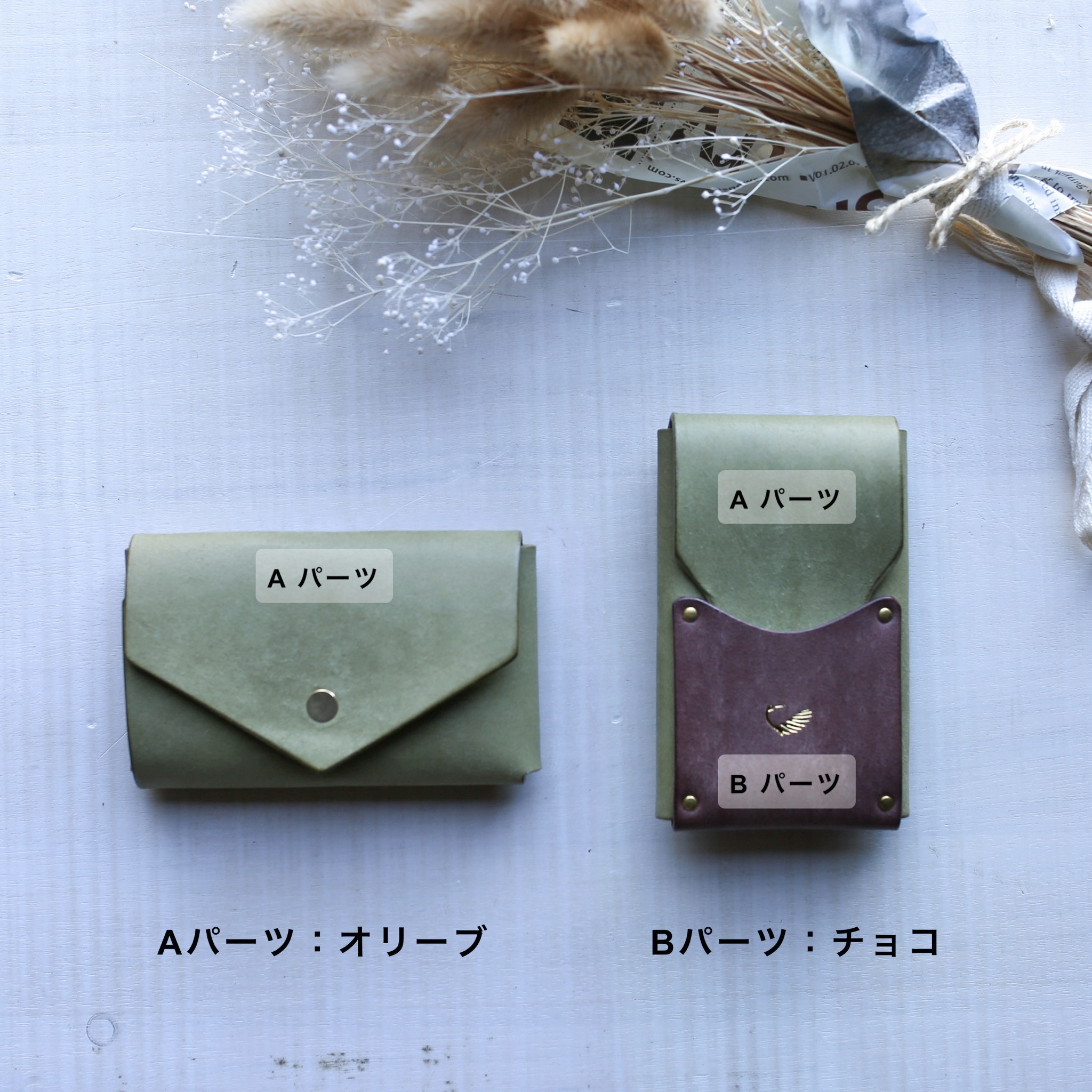 【送料無料】オールインワン コンパクト財布 ”kamome” ネイビー