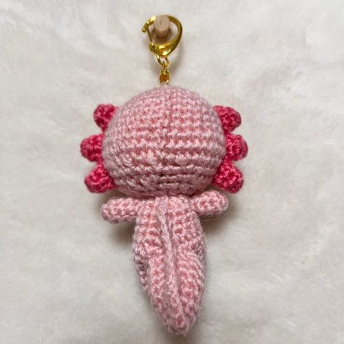 ウーパールーパー あみぐるみ キーホルダー あみぐるみ えるかるむ