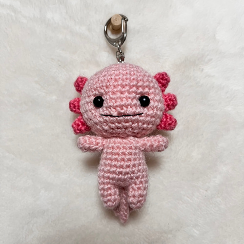 ウーパールーパー あみぐるみ キーホルダー あみぐるみ えるかる