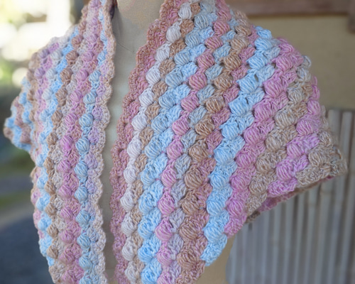 三角ショール/大人ゆめかわ/ユニコーン/手編み/かぎ針編み/パルフェ