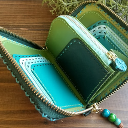 CRAFTSTO 緑色 二つ折り財布　クラフスト 二つ折りのお財布 (グリーン) 二つ折り財布 ますみ 通販 18588787