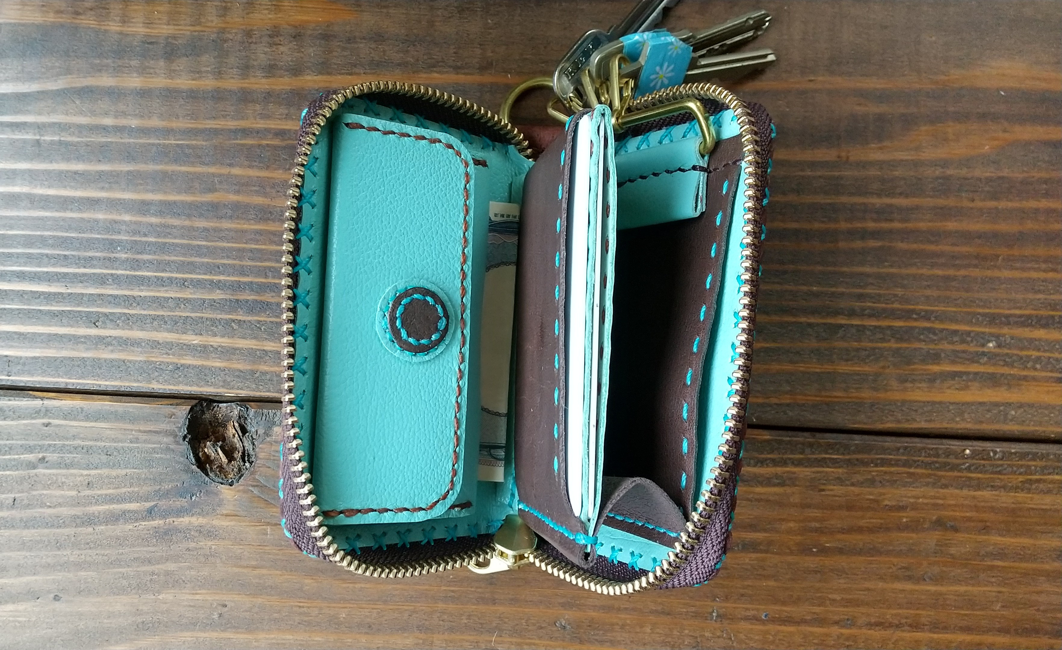 コインケース付キーケース(豚革)