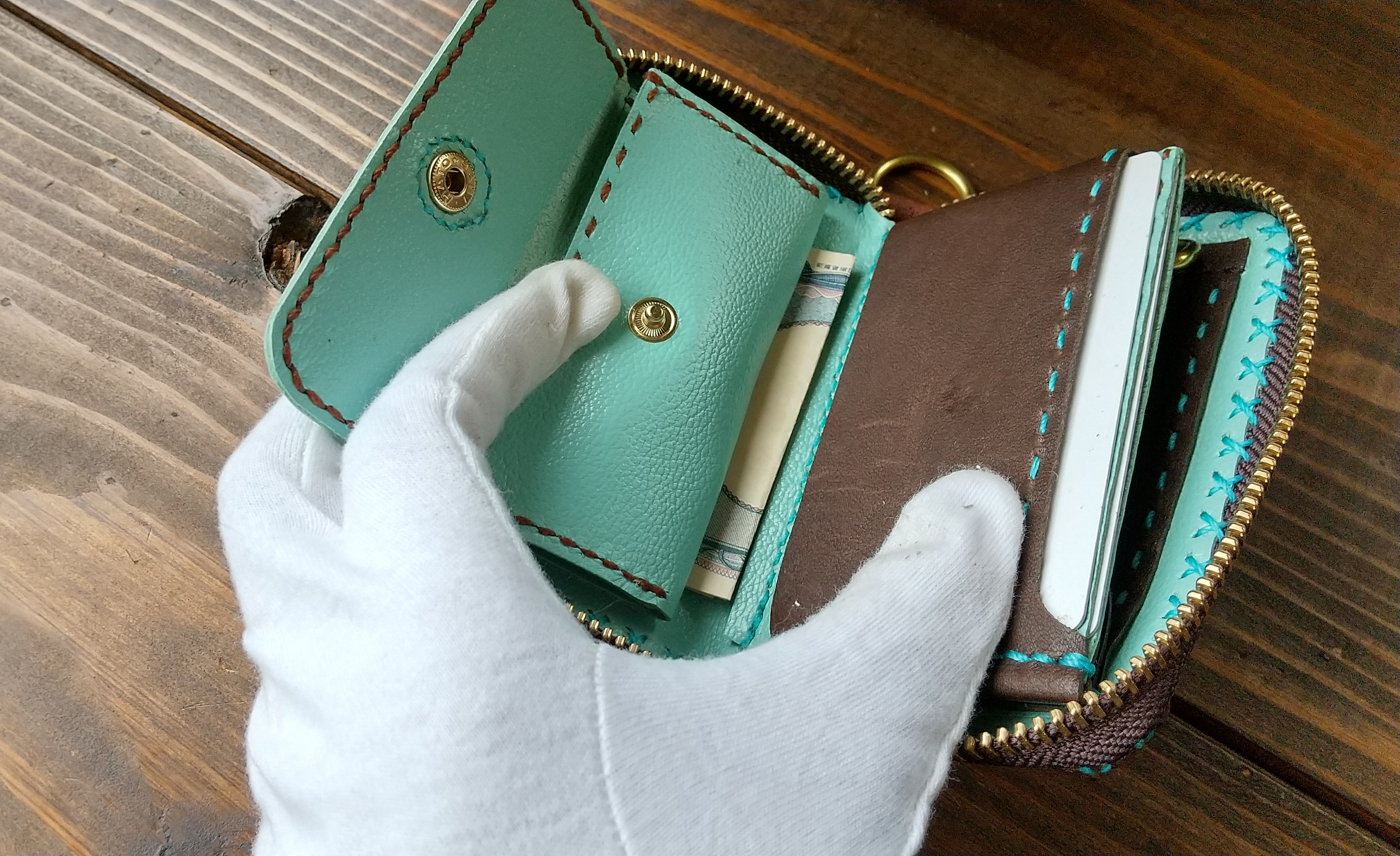 コインケース付キーケース(豚革)