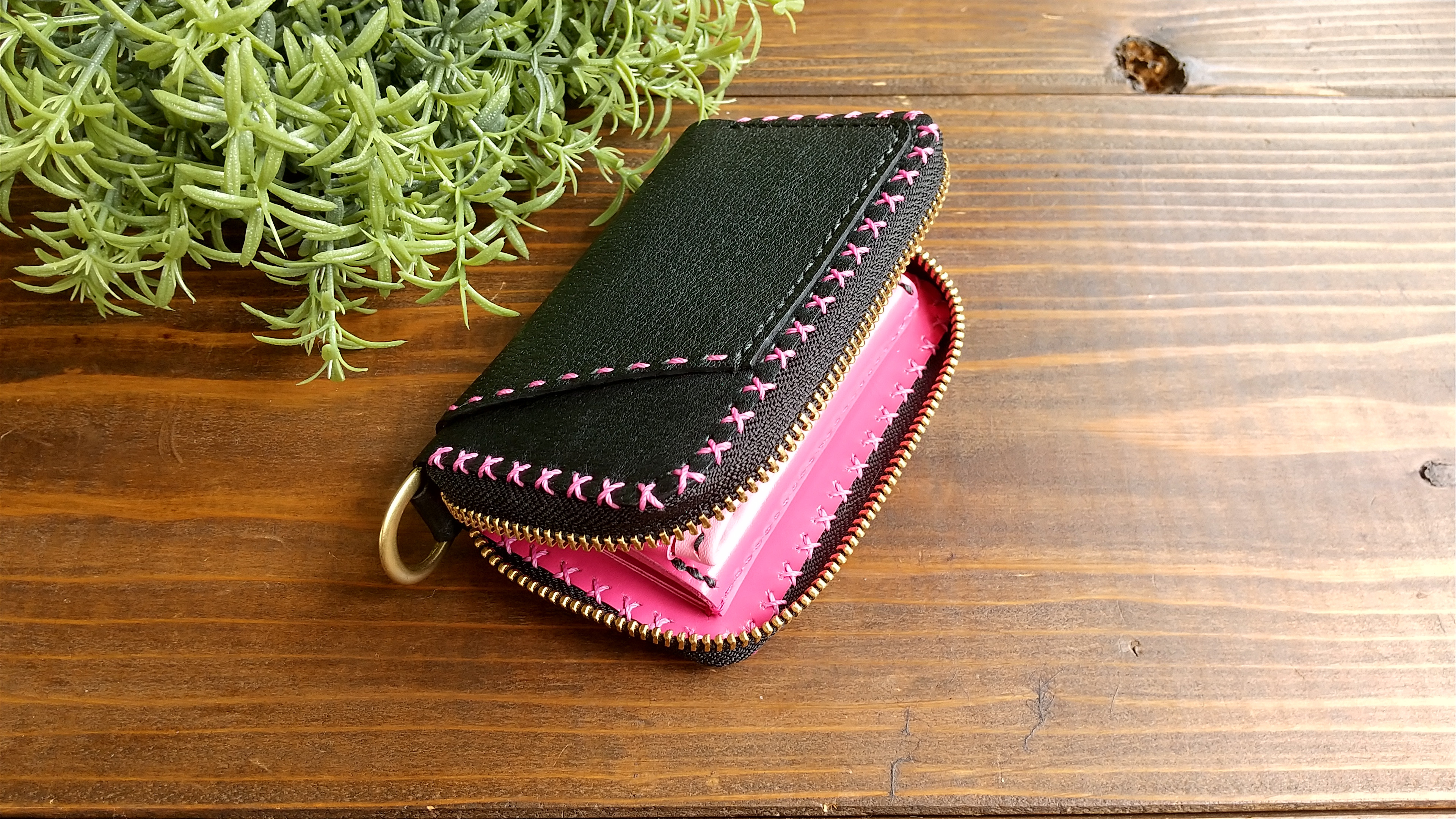 コインケース付キーケース(豚革)