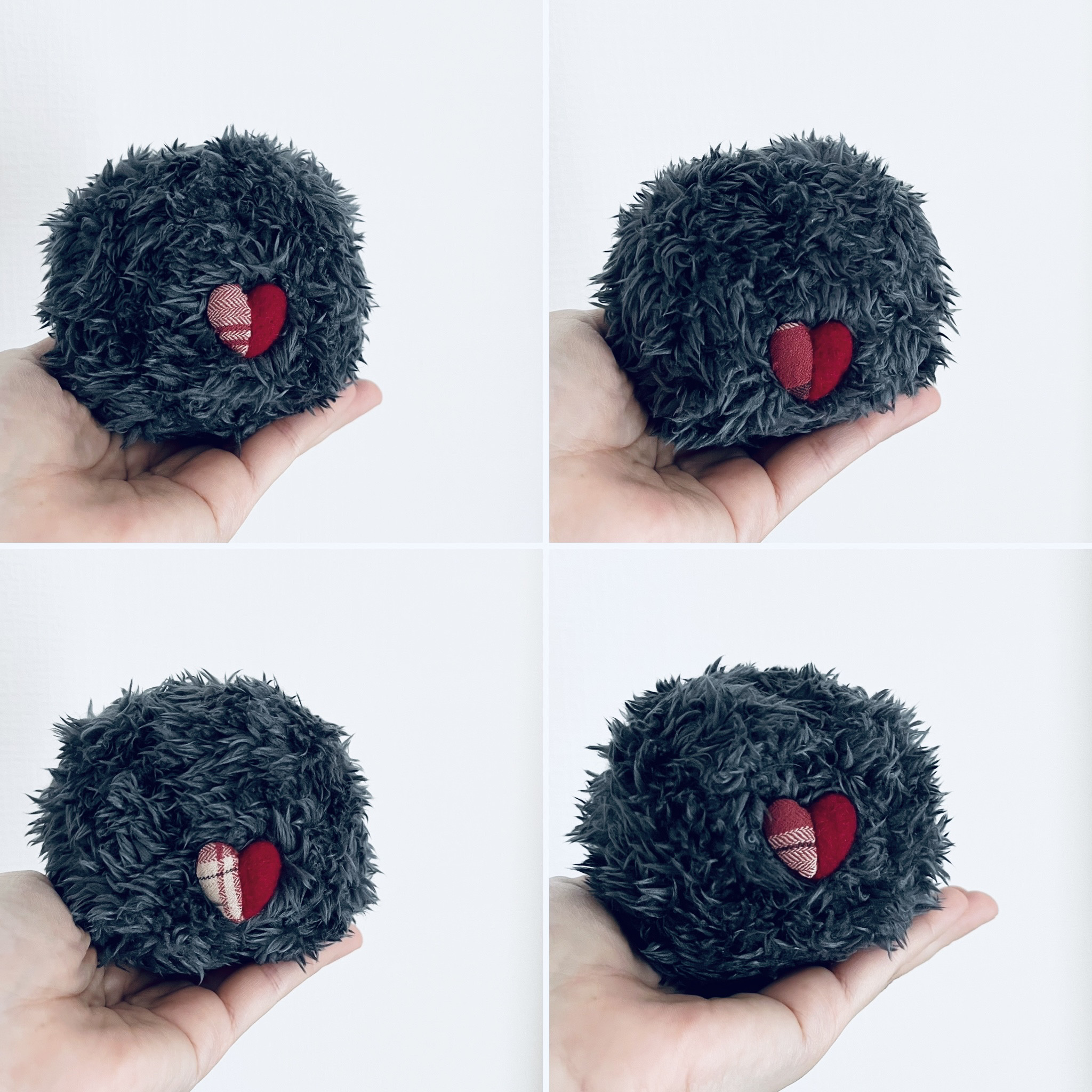 【ふわふわモンスターセットB】サンタ帽子とリース付き