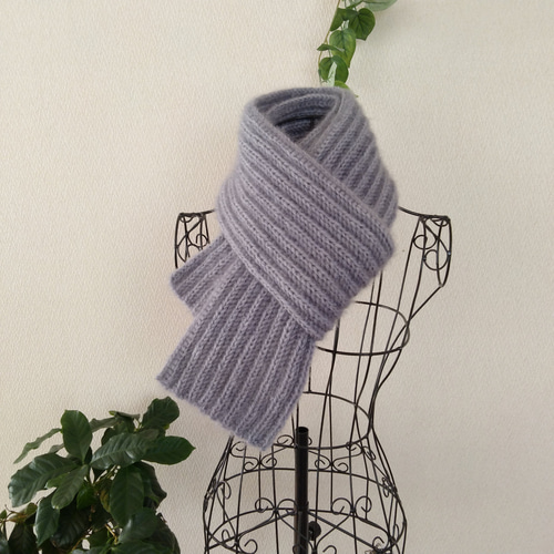即日発送】#極厚#手編みマフラー#もへあ定番マフラー マフラー monmon