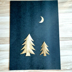 真鍮【森と月】 5枚目の画像