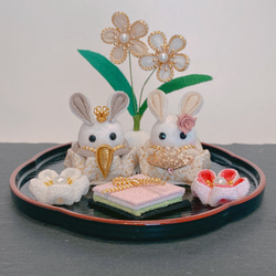 pamaka 様　No. 85  お雛様　一点限り　ひなまつり　つまみ細工 58dcb35c563bc7cb90502a7f528519