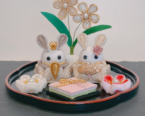 つまみ細工 つまみ細工お雛様 お雛様 雛飾り ひな祭り ひな人形・雛