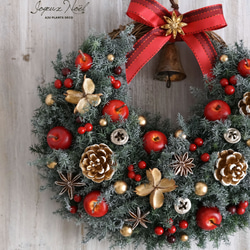 クリスマスリース joyeux noel 季節・年中行事