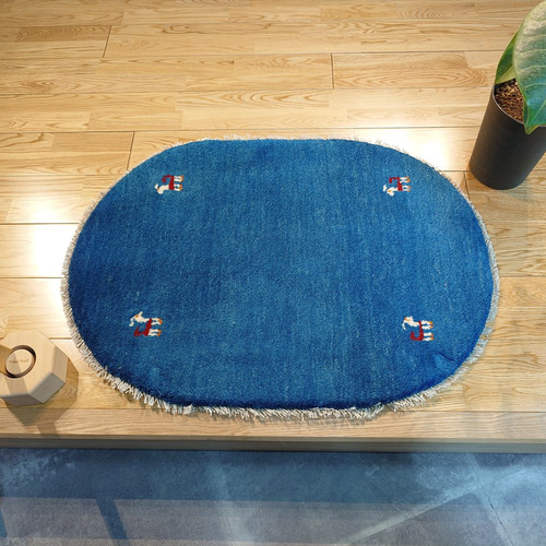 新入荷】ペルシャ ギャッベ 玄関マット 楕円形 小判型 オーバル 新入荷】ペルシャ ギャッベ 玄関マット 楕円形 小判型 オーバル
