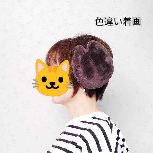黒猫ふんわりあたたかイヤーマフ 耳あて その他ファッション雑貨