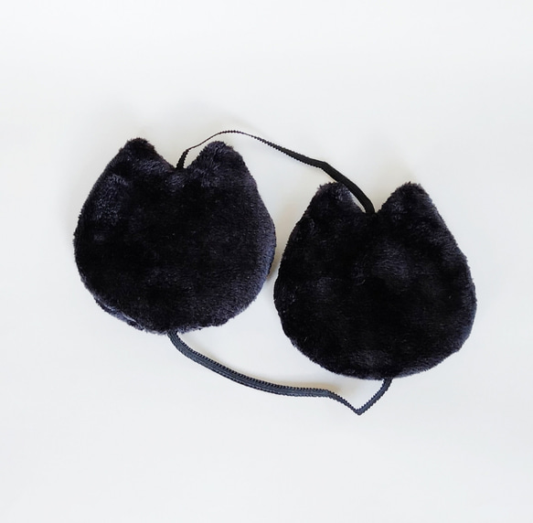 完璧 黒猫ふんわりあたたかイヤーマフ 耳あて その他ファッション雑貨 小物