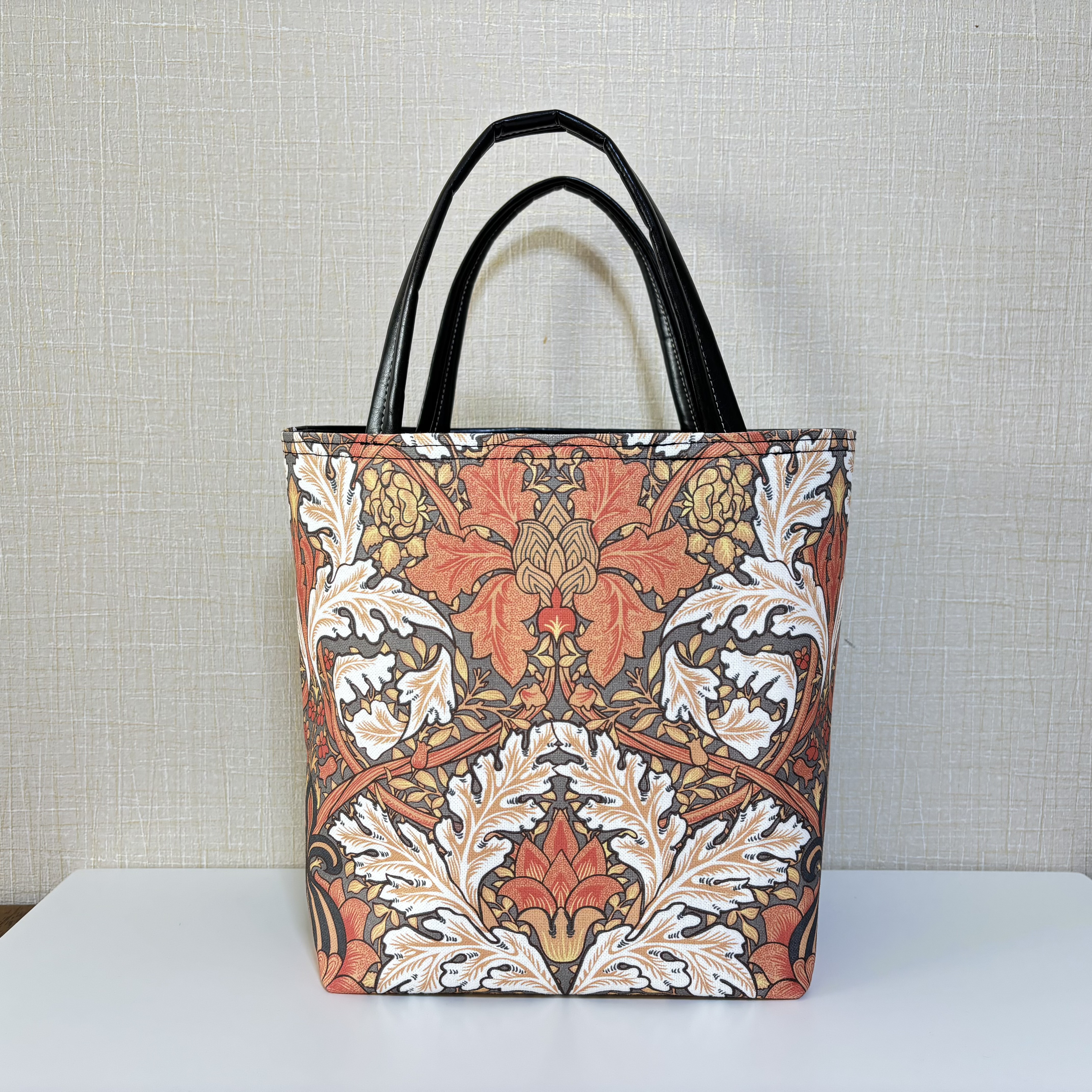 William Morris Navy Botanical Patternトートバッグ – ManusMachina