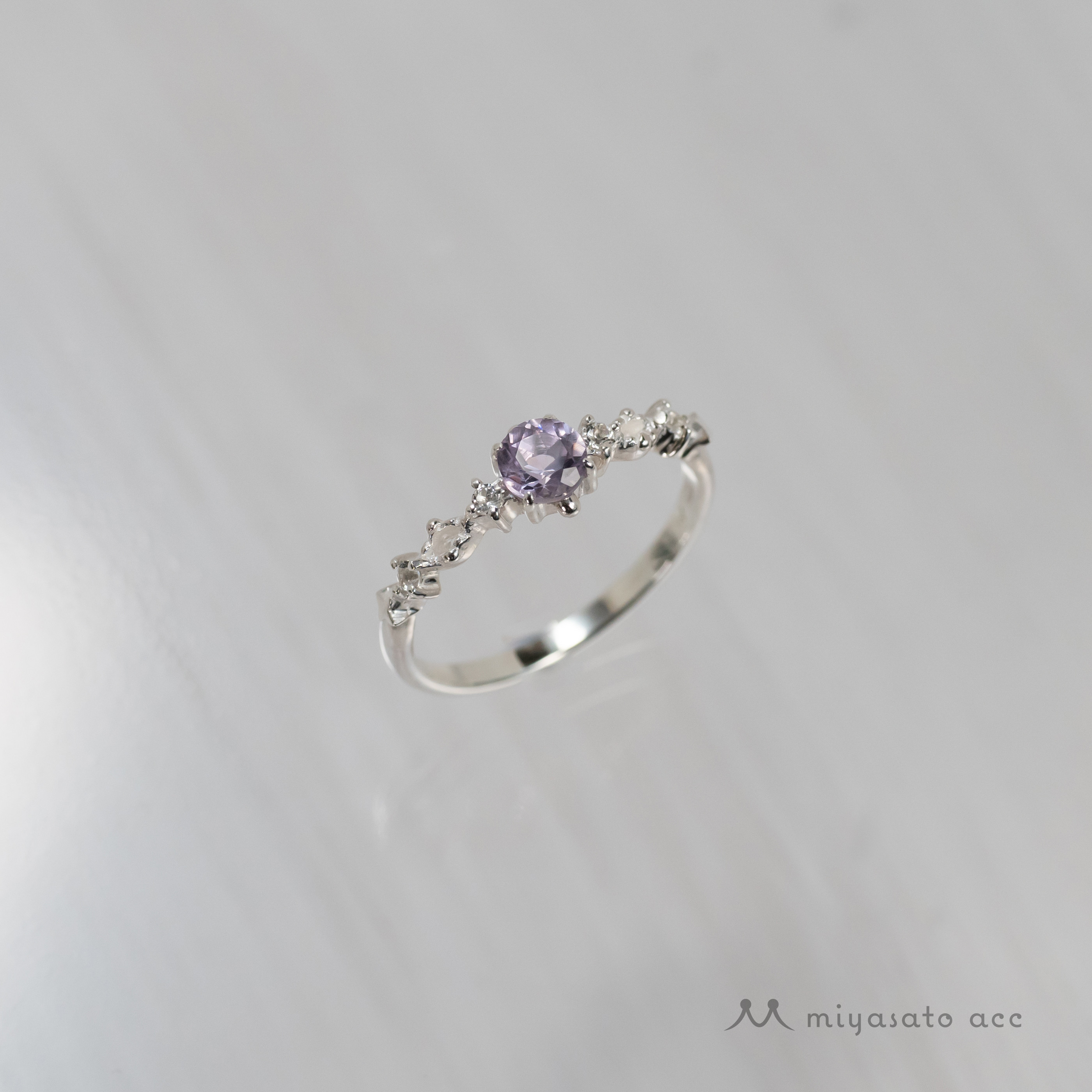 シルバーリング　ガーネット or アメシスト