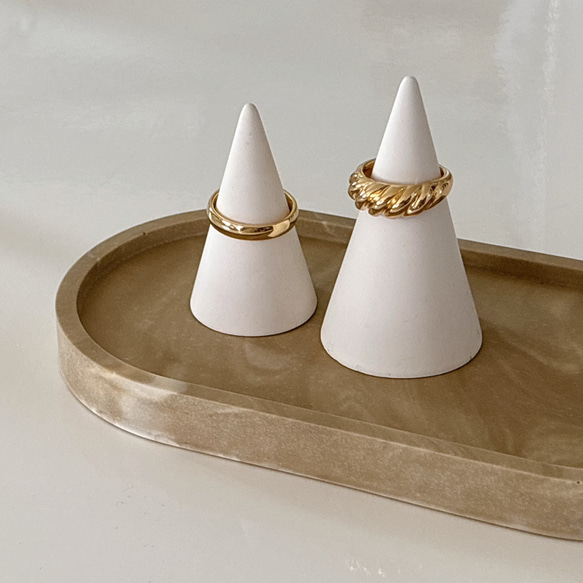 選べる4種】大小のリングスタンドセット / 指輪置き / アクセサリー