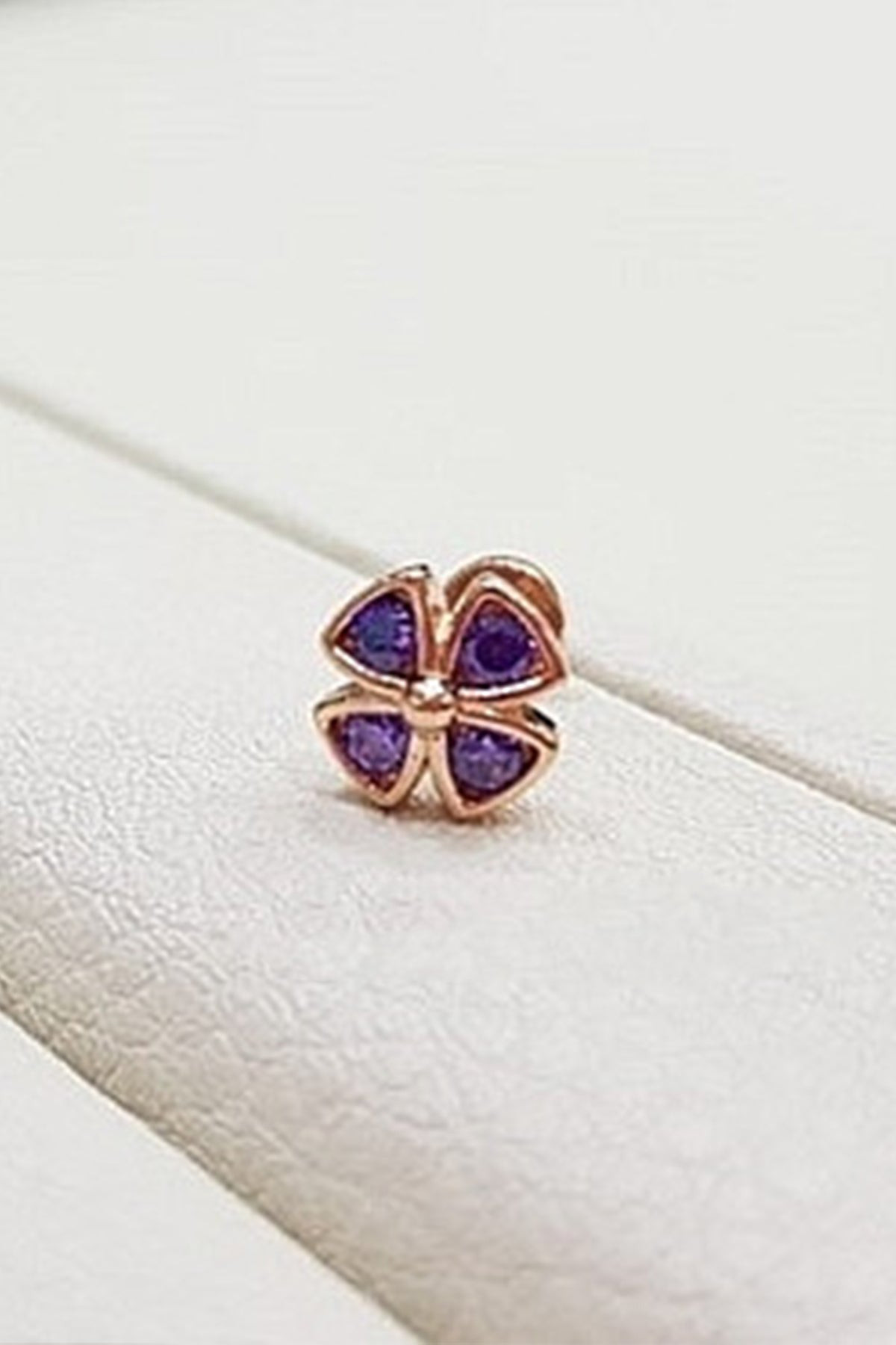 14K金 ゴールド 花 ヘリックス 軟骨 アンチトラガス アウター インナーコンク イヤリング ピアス ラブレット