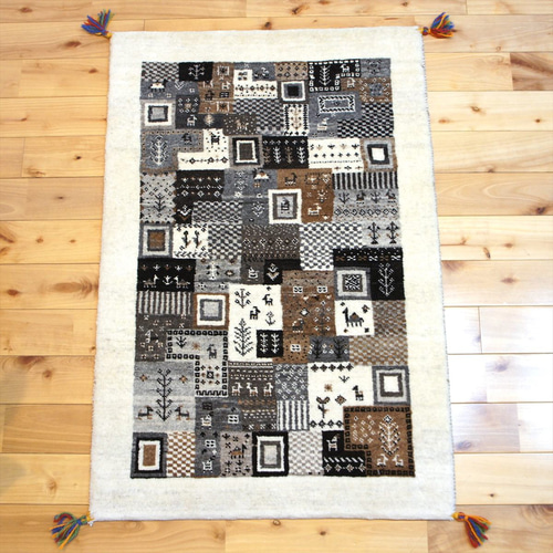 新入荷】ペルシャ ギャッベ パルヴィーズ コルクウール カシュクリ