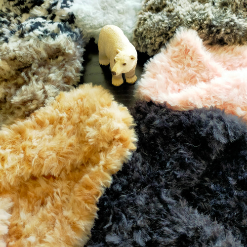 新色＊フェイクファーのふわふわネックウォーマー【小・茶トラ