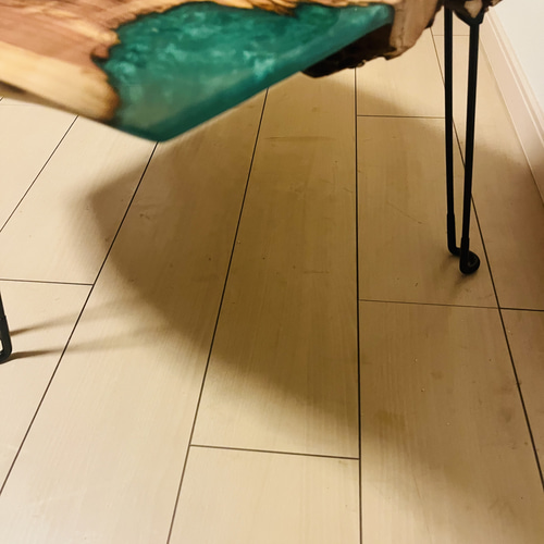 レジンテーブル サイドテーブル ローテーブル 折りたたみテーブル 貝塚