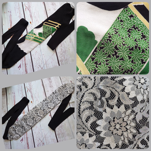 【SALE】d76 着物ワンピース サッシュベルト付 着物リメイク マキシ丈 d50 大きいサイズ 着物ドレス＆サッシュベルト 着物リメイク マキシ丈