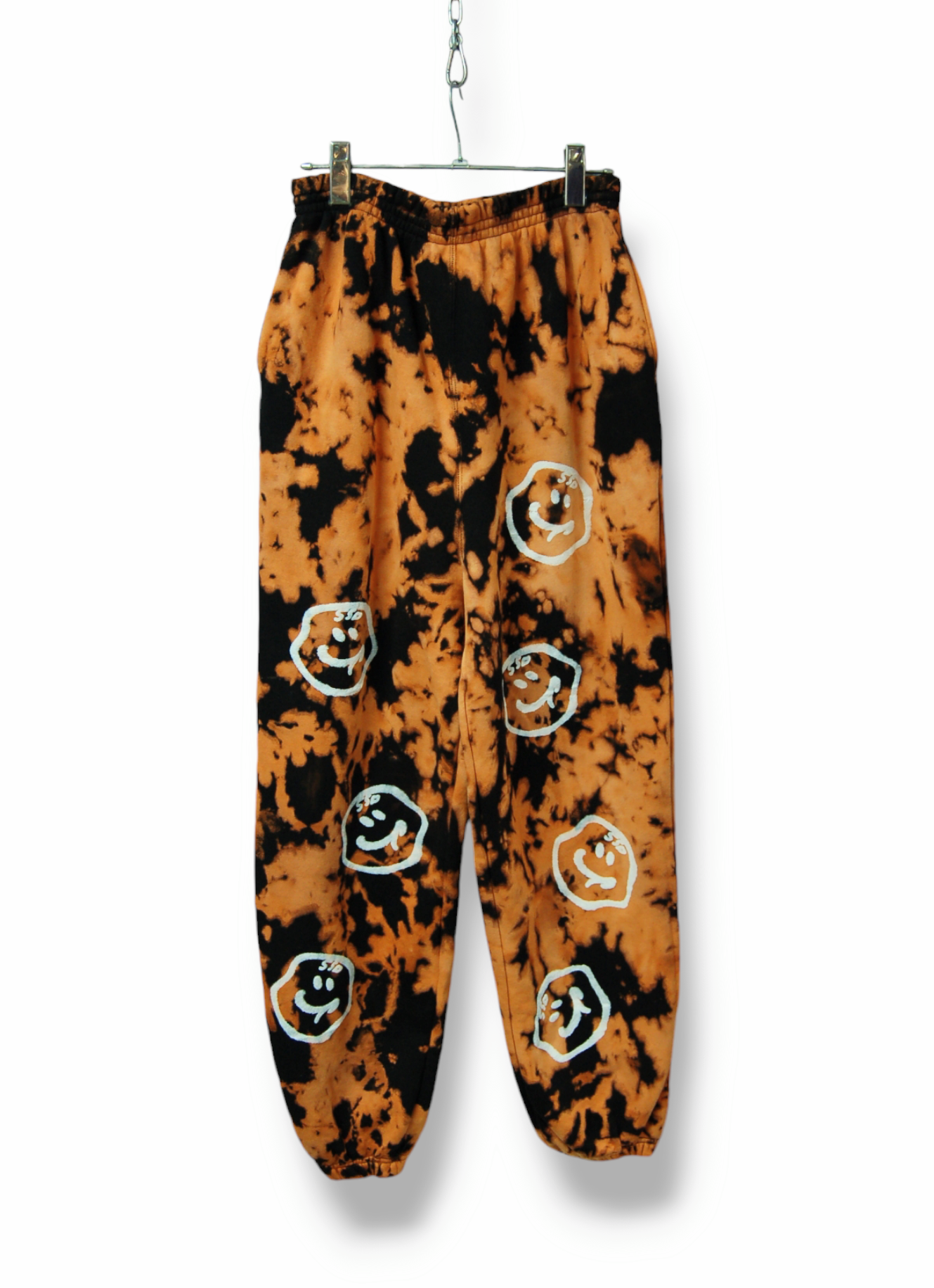 ssd  blood　smileタイダイブリーチ染め　スウェットパンツ