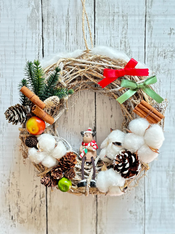 感謝価格】リース おしゃれ 可愛い 人気 造花 天然素材 木の実