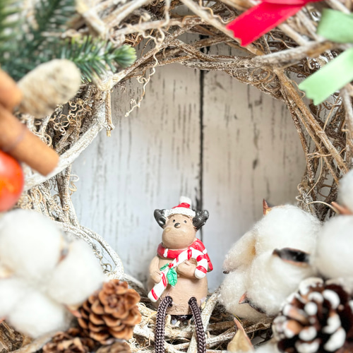 感謝価格】リース おしゃれ 可愛い 人気 造花 天然素材 木の実