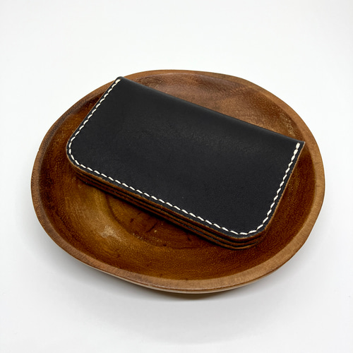 リトルトラッカー】国産ヌメ革 茶芯 ブラック 黒 手縫い その他ミニ