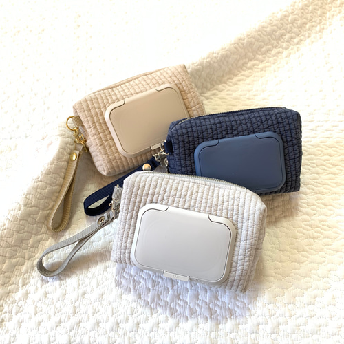 nubiが選べる name刺繍 お尻拭きポーチ H10.5W17D5.5 ウェット