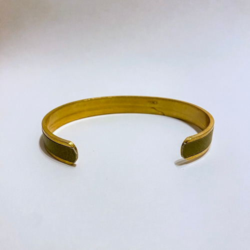 真鍮レザーバングル ブレスレット heke_leather 通販 18591917