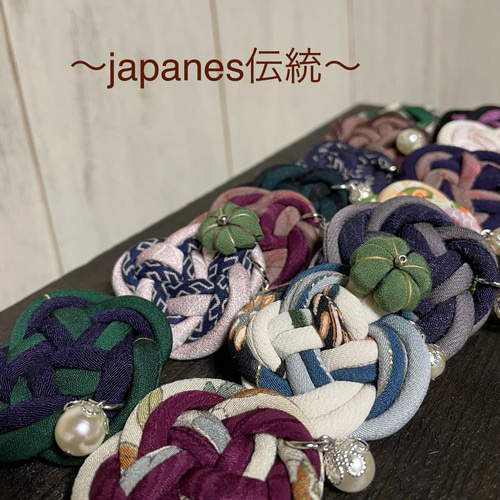 着物柄 秋デザイン ハート ヘアゴム 着物柄 秋デザイン ハート ヘアゴム 着物の柄に込められた意味って