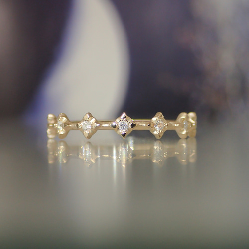 ※オーダージュエリー　ダイヤモンド・パヴェリング　ハーフエタニティリング Pt900 0.85ct 天然 ダイヤモンド ハーフ エタニティ リング