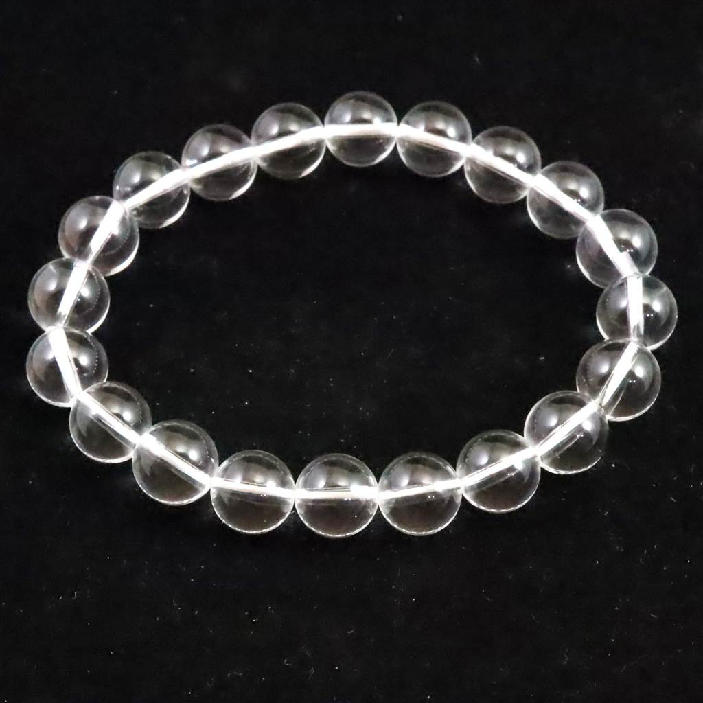 レムリアンシード 水晶 AAA 10mmブレスレット 保証書付  28.5g #53884