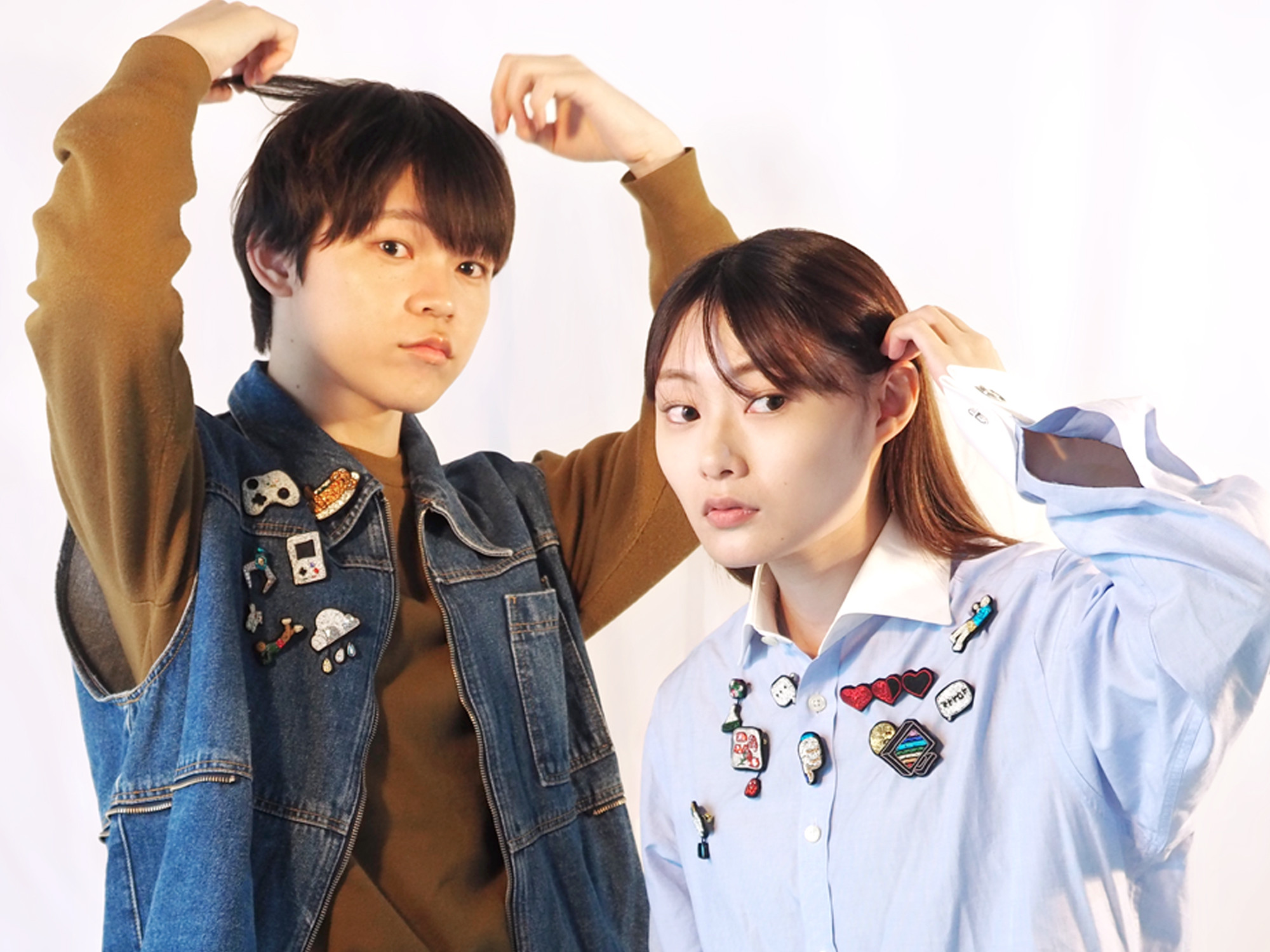 ブローチ 三角フラスコ おしゃれ普段使い シンプル ブランド カジュアル 小ぶり ギフト 大人 かわいい 刺繍 ユニーク