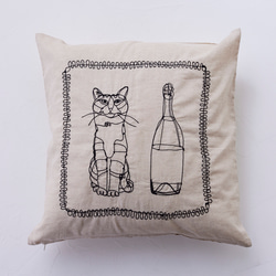 ＋HAyU fabric - Cushion Cover - クッションカバー（TCJG-1088-1A） 3枚目の画像