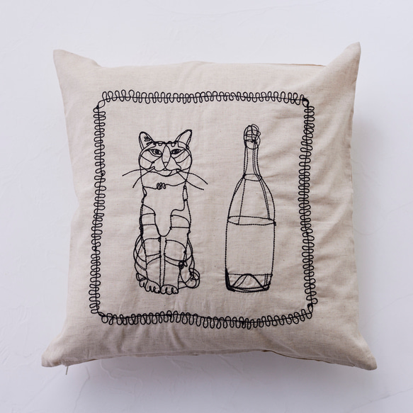 ＋HAyU fabric - Cushion Cover - クッションカバー（TCJG-1088-1A） 3枚目の画像