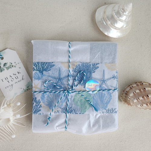 セール】さざ波とヒトデのオーシャンレジンアート ミニパネル