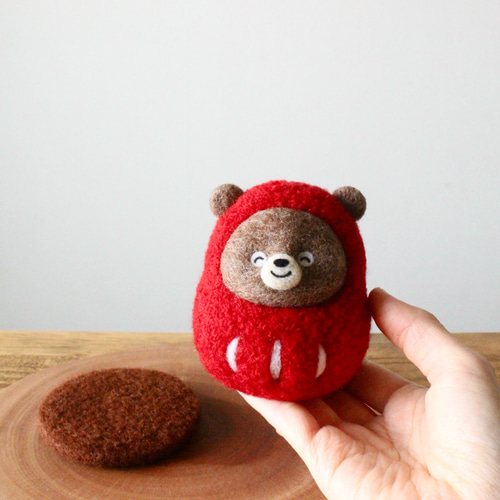 にっこりくまだるまさん 羊毛フェルト pecoddy（ペコディ） 通販