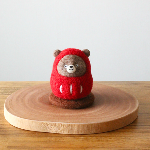 にっこりくまだるまさん 羊毛フェルト pecoddy（ペコディ） 通販