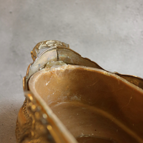 真鍮製 ロココ調 アンティーク ジャルニディエール プランターポット