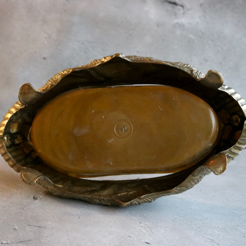 真鍮製 ロココ調 アンティーク ジャルニディエール プランターポット