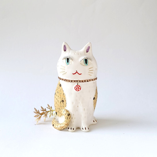 招き猫 左右セット（グリーン） その他置物 Aya 通販 14477894