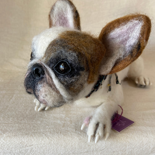 フレンチブルドッグ 羊毛フェルト 愛犬 羊毛 うちの子 羊毛フェルト