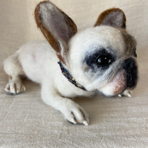 フレンチブルドッグ 羊毛フェルト 愛犬 羊毛 うちの子 羊毛フェルト