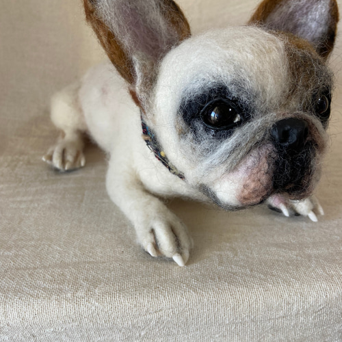 フレンチブルドッグ 羊毛フェルト 愛犬 羊毛 うちの子 羊毛フェルト