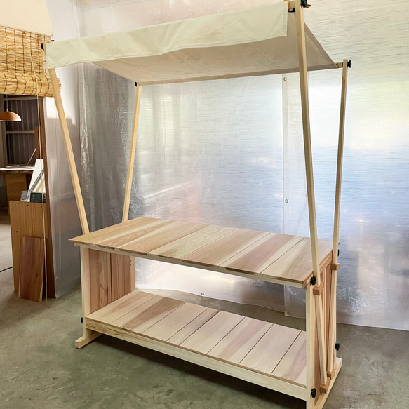 マルシェ屋台 – MARCHE STAND –　マルシェスタンド　マルシェワゴン　什器 2枚目の画像